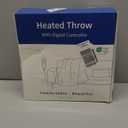 Heated Throw Blanket - Plush Thick Bubble Faux Fur Heated Blanket, Fast Heating Electric Blanket 6 Heating Levels & 4 Hours Auto-Off, Machine Washable, 50"x60", London Grey