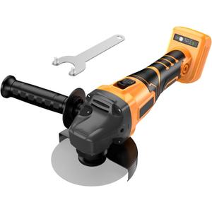 Cordless Angle Grinder for Dewalt 20V Battery, 3 Speed Adjustable Brushless Grinder with Up to 8500 RPM, 5/8''-11 Spindle Portable Grinder for 4-1/2'' Wheels for Cutting, Grinding(NO Battery)
