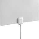 One for All 15584 HDTV 1080p Antenna Amplified Indoor Flat HDTV Indoor Antenna with 60 Mile Range & Signal Level Indicator -8 Feet Coaxial Cable – Black, White