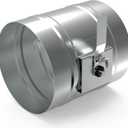 6" HVAC Duct Manual Volume Damper Metal Adjustment Airflow Ducting Backdraft Damper for Air Ventilation System HVAC