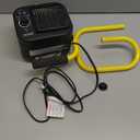 Shinic Garage Heaters for Indoor Use, Metal Portable Space Heater with Thermostat, Greenhouse heater, Adjustable Head, Tubular Stand, Padded Handle, and Wide Base for Stability