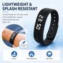 Vibrating Alarm Wristband for Heavy Sleepers with 3 Alarms | Silent Wrist Vibration / Ideal for Couples, Roommates and Shift Workers / Dorms and Travel