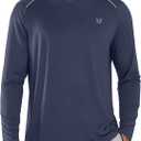 NORTHYARD Men's Long Sleeve Running Shirts Quick Dry Athletic Workout Gym Sun Protection UPF 50+ Shirt Hiking Swim Rash Guard S Coolgrey
