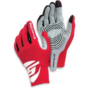 STRASSE Racing Gloves for Simulator Racing, Driving, Steering Wheel Controller. Lightweight, Stretch Fit, Ventilated, Padded Palm red XL