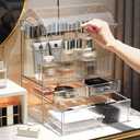 MOOCHI Professional Large Cosmetic Makeup Organizer Bathroom Storage Display Case with Drawers