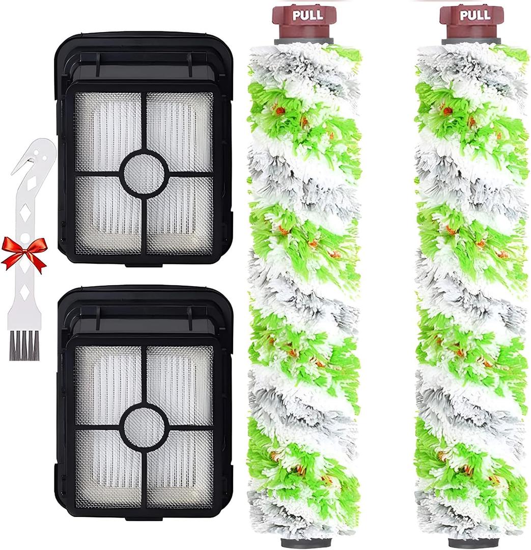 for Bissell CrossWave Pet Pro 2306A CrossWave 1785 Series Replacement Parts 2 Pack 2460 Multi-Surface Pet Pro Cleaner Brush Rolls Tangle-Free+2 Pack 1866 Vacuum Filters Part 1613568 1608684 for Bissell CrossWave Pet Pro 2306A CrossWave 1785 Series Replacement Parts 2 Pack 2460 Multi-Surface Pet Pro Cleaner Brush Rolls Tangle-Free+2 Pack 1866 Vacuum Filters Part 1613568 1608684