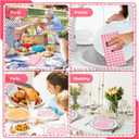 200 Pcs Orange Gingham Napkins - 3-Ply Disposable Orange and White Checkered Paper Napkins, Buffalo Plaid Guest Hand Towels for Christmas Bathroom Wedding Birthday Party Dinner Picnic (Orange)