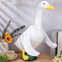3 x Booson 2 Pcs Poseable Goose Wings Porch Lawn Goose Clothes Downy Swinging Goose Outfit Accessories for 23"- 28" Outdoor Patio Yard Lawn Art Decoration