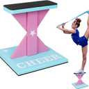 Wooden Cheer Stunt Training Stand with Non-Slip Pads, Cheerleading Balance Trainer Stable Base Cheer Flyer Stand for Flexibility Core Strength and Coordination Training