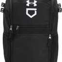Under Armour Unisex-Adult Utility Baseball Backpack Print, (003) Black / / White, One Size Fits All
