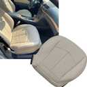 Priprilod Beige Perforated Leather Driver Side Bottom Replacement Seat Cover Compatible with Compatible with Mercedes Benz E280 E300 E320 E350 E500 E550 2003 2004 2005 2006 2007 2008 2009