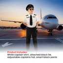Morph Pilot Kids Airplane Costume - Boys Pilot Uniform for Halloween (Small)