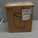 KUK Slim Bathroom Trash Can with Lid Soft Close, Step Pedal, 2.6 Gal/ 10L Stainless Steel Garbage Can with Removable Inner Bucket, AntiFingerprint Wastebasket for Office, Bedroom, Toilet (White)