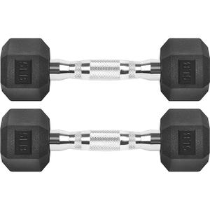 Dumbbells Rubber Coated Cast Iron Hex Black Dumbbell Free Weights for Exercises , Style: 5 Pounds / Pair Dumbbells Rubber Coated Cast Iron Hex Black Dumbbell Free Weights for Exercises , Style: 5 Pounds / Pair