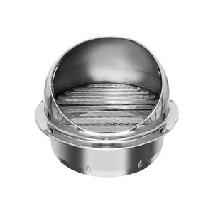 8 Inch Dryer Vent Cover Stainless Steel Round Exhaust Grill Ventilation Outlet Wall Air Vent Dryer Hood External Extractor