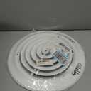 HBW 10" Round Ceiling Diffuser White Powder Coated with Outside Dimension of 14" Fitting in 10" Duct
