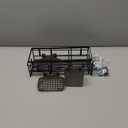 Shower Caddy Hanging Bathroom Organizer: Rustproof Shelf for Inside Shower - No Drilling Racks Over Showerhead - Bath Shelves for Shampoo Soap (Black)