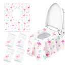 32 Pcs 23.5" x 25.4" Disposable Toilet Seat Covers for Kids & Toddlers, Hygienic & Convenient Potty Training Seat Covers, Perfect for Travel & Public Restrooms