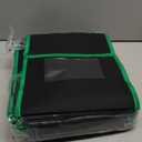 Outus 8 Pcs Medium Book Pouches for Classroom, Nylon Black Reading Book Bags for Student with Clear Name Tag, 10" x 12", Pocket on Handle Chair Pockets for Classroom Students School Home