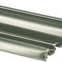 Prime-Line N 6876 By-Pass Mirror Door Bottom Track, 60 In., Roll-Formed Aluminum, Satin Nickel (Single Pack)