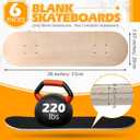 Meooeck Blank Maple Skateboard Decks for Art Painting 28 x 8 Inches, about 28 x 8 inches/ 72 x 20 cm