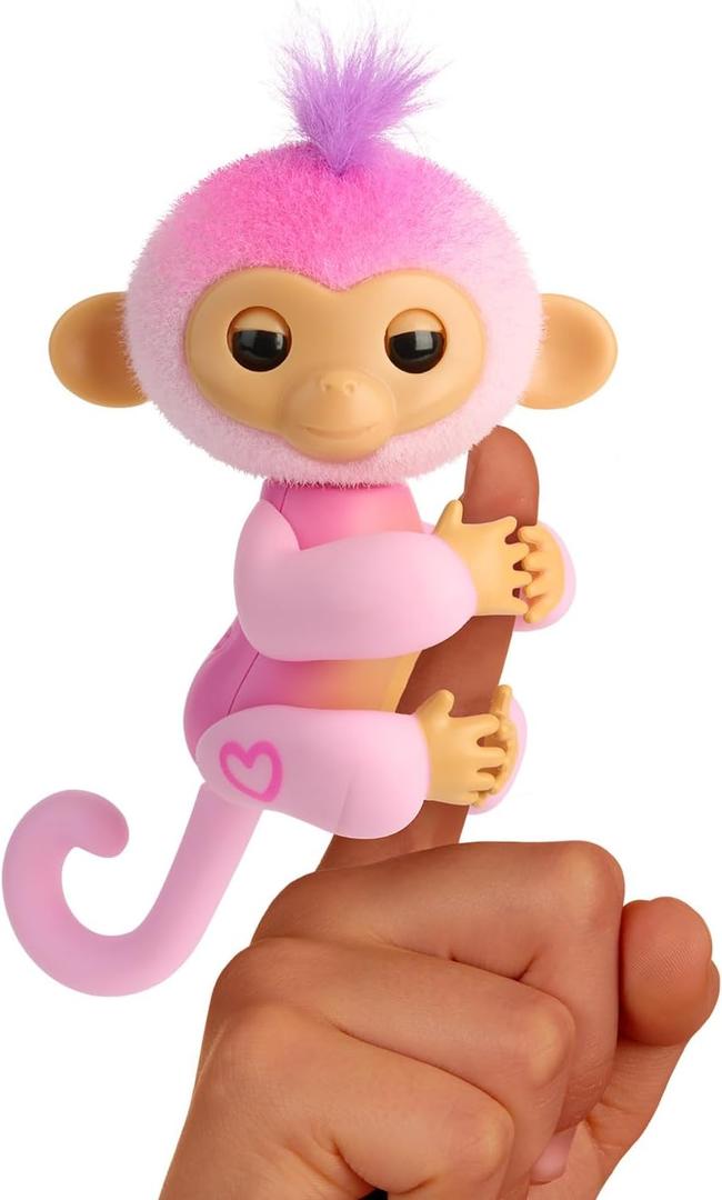 2023 New Interactive Baby Monkey Reacts to Touch  70+ Sounds & Reactions  Harmony (Pink)