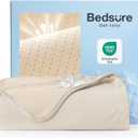 Bedsure Summer Cooling Beige Throw Blanket for Hot Sleepers with Sports Mesh Design, Arc-Chill Q-Max 0.4 Lightweight Breathable Ice Cold Blanket Throws for Night Sweats, 50 x 70 Inches