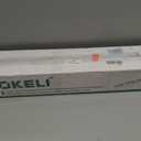 OKELI Crystal Vanity Lights LED Bathroom Vanity Light Fixture Over Mirror Modern Indoor Lamp, 6000K Cold White Dimmable, 5-Lights, 32W, ETL Listed