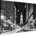 Wrapped Canvas Wall Art - Philippe Hugonnard 'City Hall Philadelphia' Wall Art for Living Room, Bedroom, or Office Dcor - 16x24