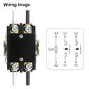 Baomain AC Contactor, 2 Pole 120V AC 30A Heavy Duty Air Conditioner Condenser Compressor Contactor, XKJL1-30/2 HVAC Contactors Replacement UL Recognized