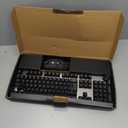 Wireless Gaming Keyboard with knob and Mouse Combo USB Dongle 2.4G Rechargeable 3000mAH Battery RGB Backlit Stainless Panel 4200DPI Side Button Mice for PC Laptop Compatible with Windows 8/9/10 MacOS