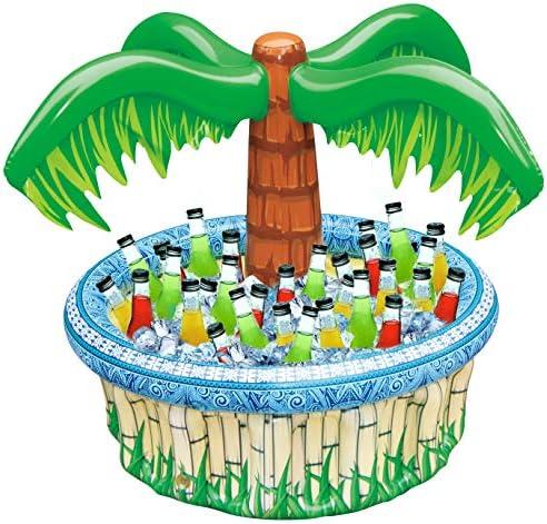 JOYIN 28” Inflatable Palm Tree Cooler, Luau Hawaiian Tropical Beach Themed Party Decorations, Blow Up Palm Trees Cooler Outdoor Party Supplies, Kids Adults Birthday Party Décor