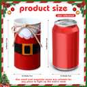 LemonRoad 4 Pcs Christmas Metal Vase for Table Centerpieces Farmhouse Vases Decor with Twine Bow Galvanized Metal Vases Artificial Flower Buckets for Christmas Home Party Decorations, 4.33 Inch