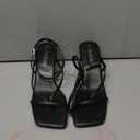 DREAM PAIRS Women's kitten Low Strappy Lace Up Heels Open Square Toe Thong Ankle Strap Heels Sexy Fashion Comfort Dress Shoes Party Sylvestra Pumps Heeled Sandals (8.5)