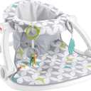 Fisher-Price Portable Baby Chair Sit-Me-Up Floor Seat With Developmental Toys & Machine Washable Seat Pad, Starlight Bursts