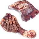 Fuufome Dog Chew Toys for Aggressive Chewers2 Pack Indestructible Dog Toy for Large Breed- Tough Nylon Teething Bone Toy to Keep Them Busy