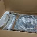 COLAMY Counter Height Bar Stools Set of 2, Kitchen Bar Stools with Back, Mid Century Modern Upholstered, with Wood Legs for Kitchen Island Dining Room, Beige