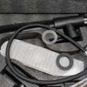 HOTIS Black Kitchen Faucets with Pull Down Sprayer, Stainless Steel Single Handle Matte Black Kitchen Sink Faucet, Sink Faucet for Farmouse Camper RV Bar, Suitable for 1 or 3 Hole Installation