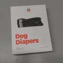 Pet Parents Washable Dog Diapers (3pack) + Extendrs of Durable Doggie Diapers, Premium Dog Diapers Female & Male (Large, Black) (Large (19-27"))