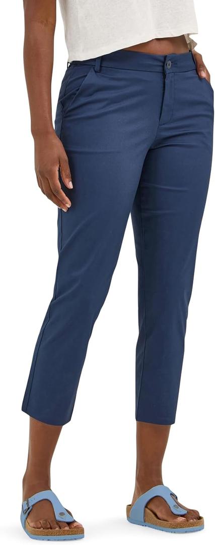 Lee Womens Wrinkle Free 23" Capri Pant (12, Mood Indigo)