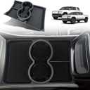 BestEvMod for Rivian R1T R1S Lower Center Console Organizer Tray Compatible with Rivian R1T R1S 2022 2023 2024 Fit 32oz Bottle Accessories(Black)