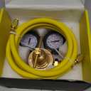 BETOOLL Nitrogen Regulator - Nitrogen Gauge with 78.7" Hose, 0-600 PSI Delivery Pressure Equipment Brass Inlet Outlet Connection Gauges