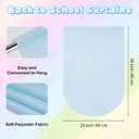 6 Pcs Colorful Classroom Curtains Back to School Colorful Curtains, 24"W x 36"L