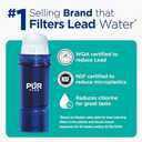 PUR PLUS Lead Reducing Water Pitcher and Dispenser Replacement Filter 1-Pack, NSF and WQA Certified – Compatible with all PUR brand Pitchers and Dispensers, Blue, PPF951K1