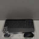 Wireless Keyboard and Mouse Combo, Ergonomic Keyboard with Wrist Rest, Phone Holder, Sleep Mode, 2.4G Lag-Free Rechargeable Silent Cordless Keyboard Mouse Set for Windows, Mac, Laptop, PC (Black)