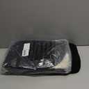 COSY HOMEER 32X20 Inch Anti Fatigue Kitchen Rug Mats are Made of 100% Polypropylene Half Round Rug Cushion Specialized in Anti Slippery and Machine Washable Black(2 pcs)