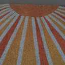 Boho Door Mats Doormat Outdoor Indoor Entrance - Retro Sun Front Door Mat, Boho Welcome Mat, Indoor Door Mats for Entryway, 17x30 (Orange)