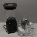Hamilton Beach MultiBlend Smoothie Blender with 4 Shatterproof BPA Free Jars and Lids; Large 32oz Jar, 8oz Grinder for Nuts & Spices, and 2 Portable Travel Cups, 650 Watts, Black and Stainless (52400)