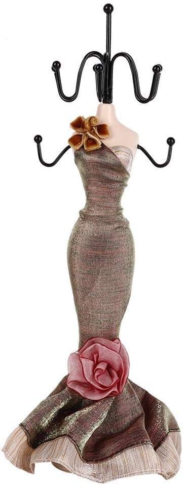 Fashion Jewelry Display Stand, Hanging Jewelry Organizer Holder Human Model For Jewelry Towers - Girls & Women (Small Model)