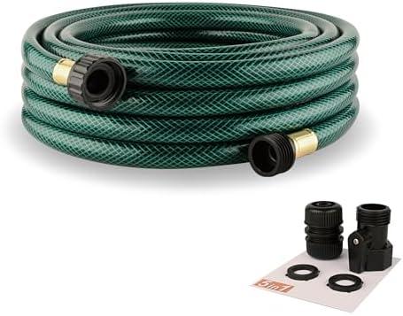 Garden Hose No Leaking for Watering: No Kink and Lightweight - 1/2" Water Hoses 25 FT with Fittings for Outdoor and Yard